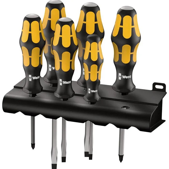 Wera Schlitzschraubendreher (932 A) Kraftform Kompakt Schraubendrehersatz 6-tlg. (932/6)